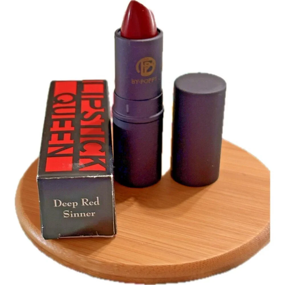 Lipstick Queen Matte Opaque Long Wear Hydrating Lipstick-Deep Red Sinner